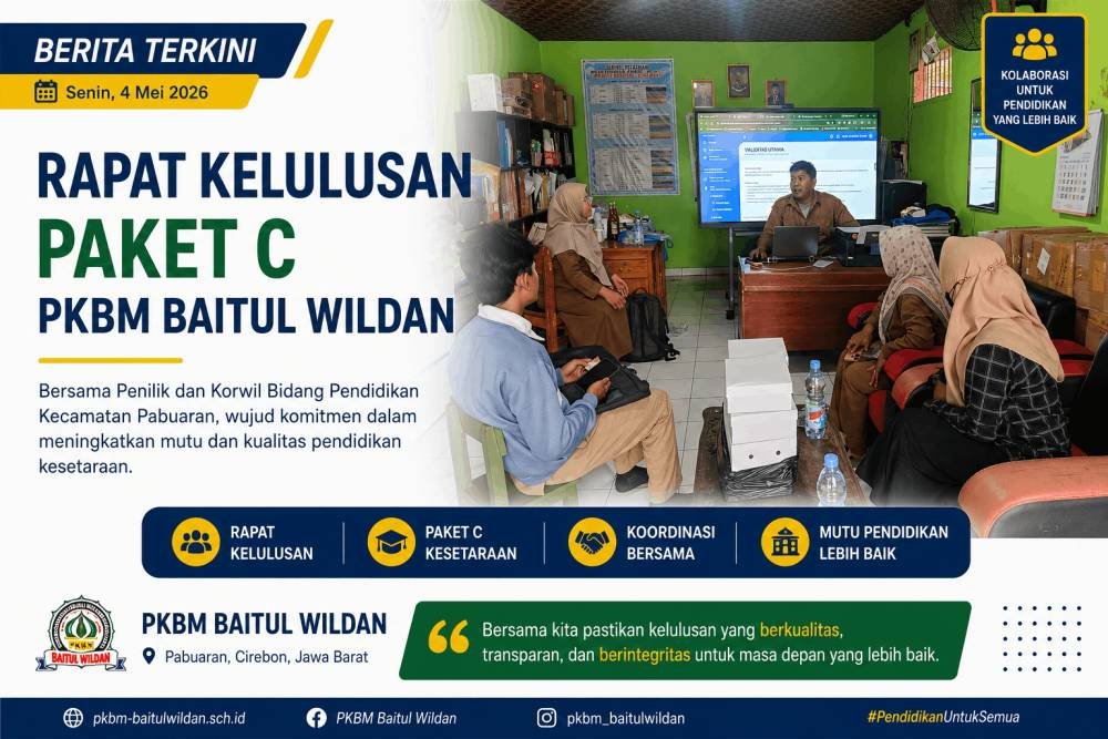 Mencetak Lulusan Paket C Berkualitas: Komitmen PKBM Baitul Wildan Cirebon dalam Mutu Pendidikan